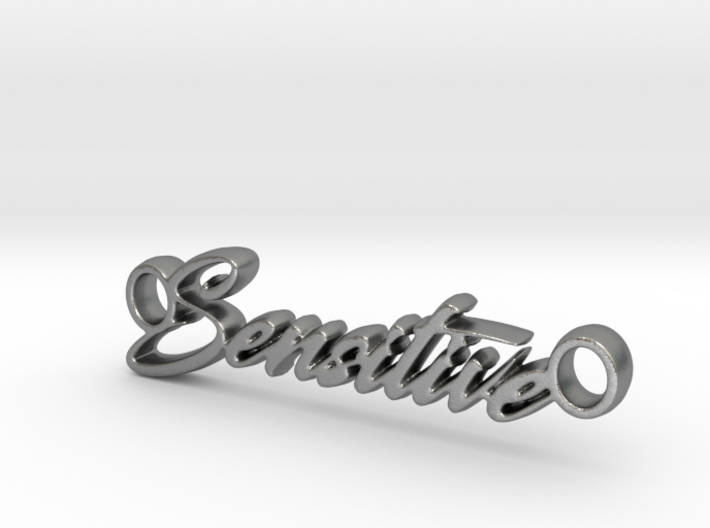 Sensitive Pendant - Metal 3d printed