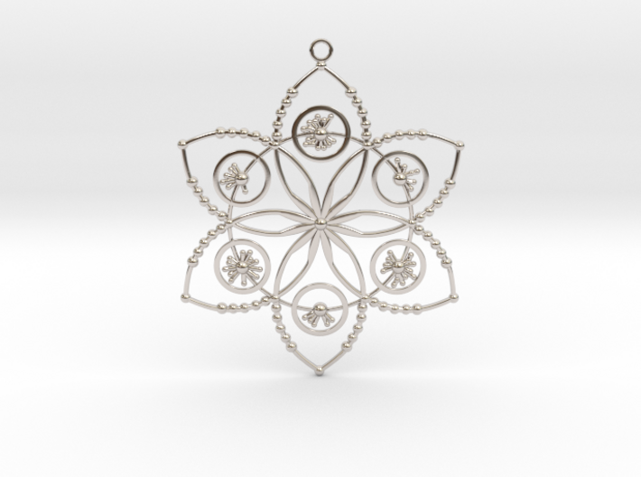 Crop circle pendant 2 (Plastic , Precious Metal ) 3d printed