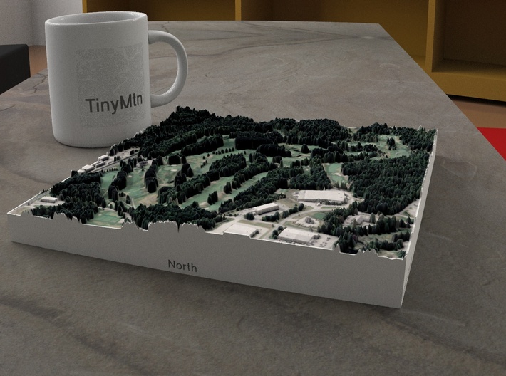 St. Johnsbury Country Club, Vermont, 1:5000 3d printed 