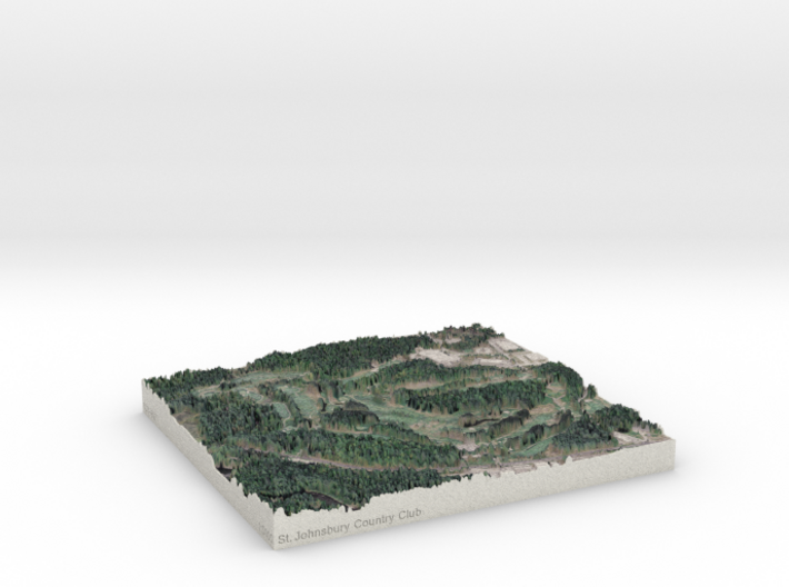 St. Johnsbury Country Club, Vermont, 1:5000 3d printed 