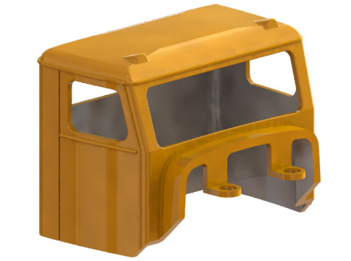 Truck Cab, Be-Ge 1200, fits Tekno Scania 3d printed CAD-model