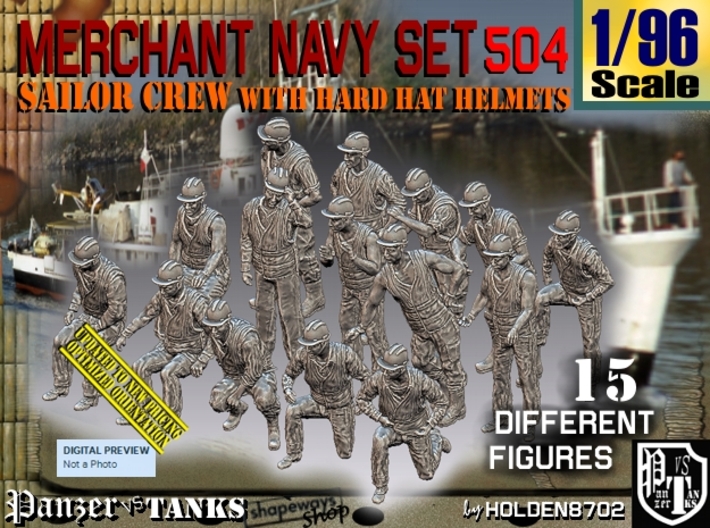 1/96 Merchant Navy Set504 3d printed