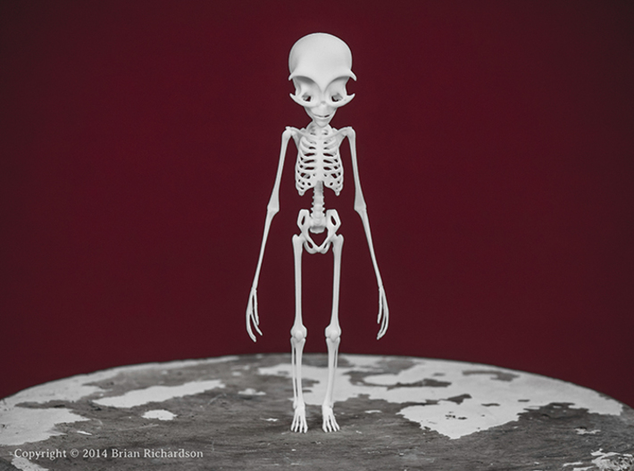 Grey Alien Skeleton 3d printed