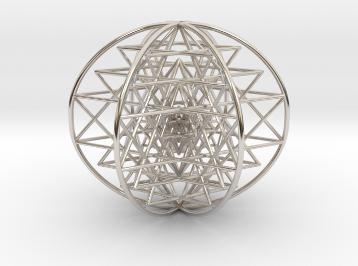 3D Sri Yantra 6 Sided Symmetrical 3&quot; 3d printed