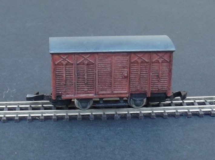 Wagon Set 1 - 4 wagons - Nm - 1:160 3d printed