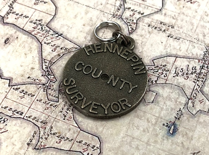 Hennepin County Monument Pendant 3d printed