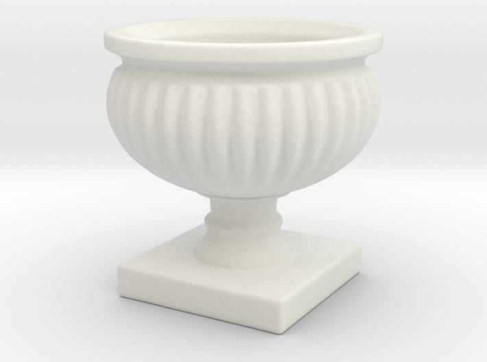 Planter Urn Hollow Form 2017-0010 Porcelain 3d printed
