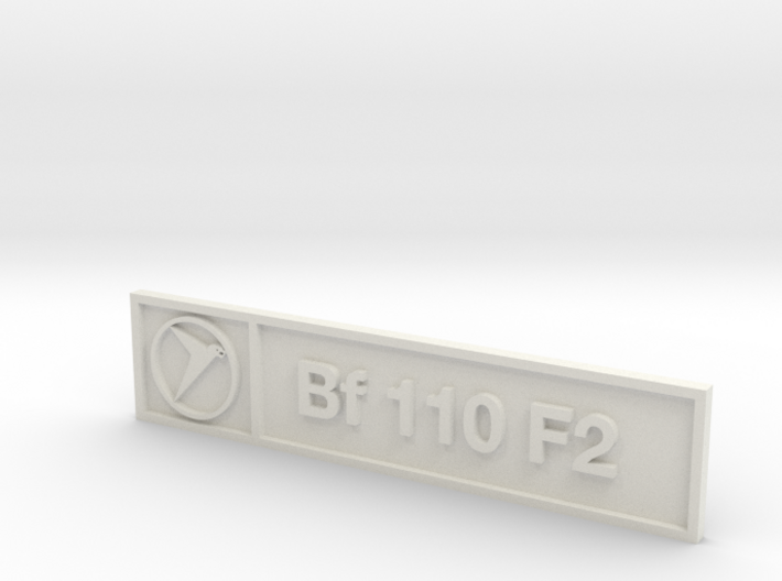 Bf 110 F2 Plaque 3d printed