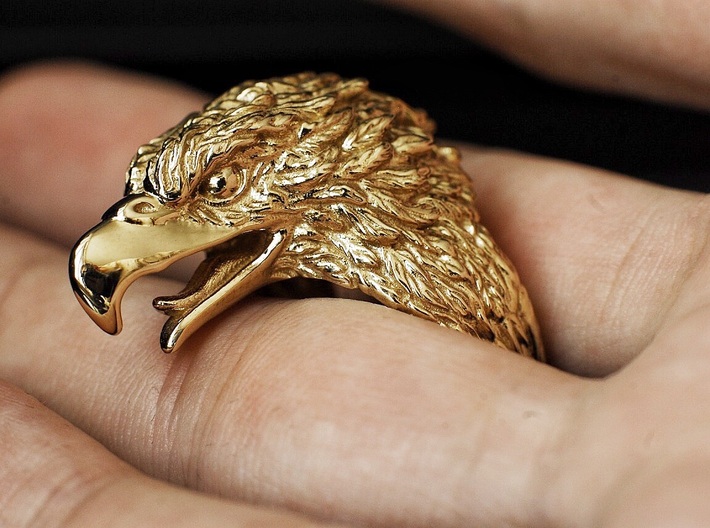 Men's Onyx Eagle Ring, 10k Yellow Gold, 12k Pink and Green Black Hills Gold  Size 8|Amazon.com