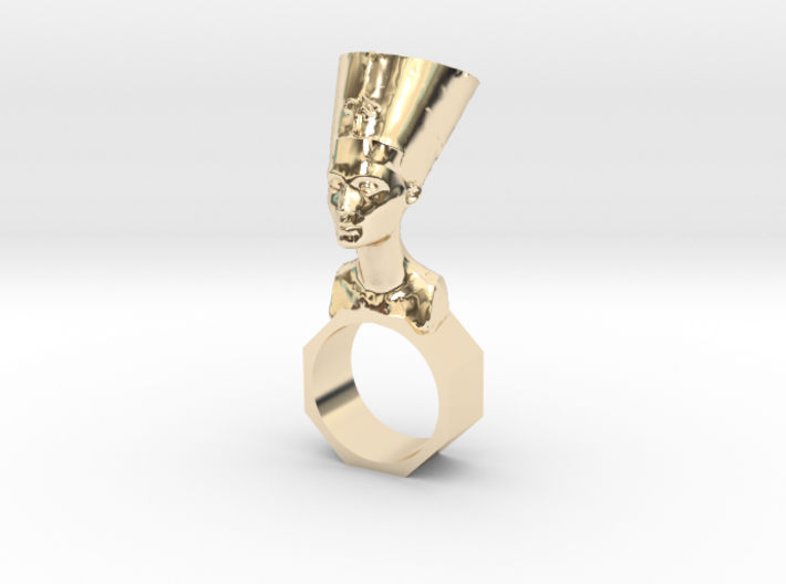 Nefertiti ring 3d printed
