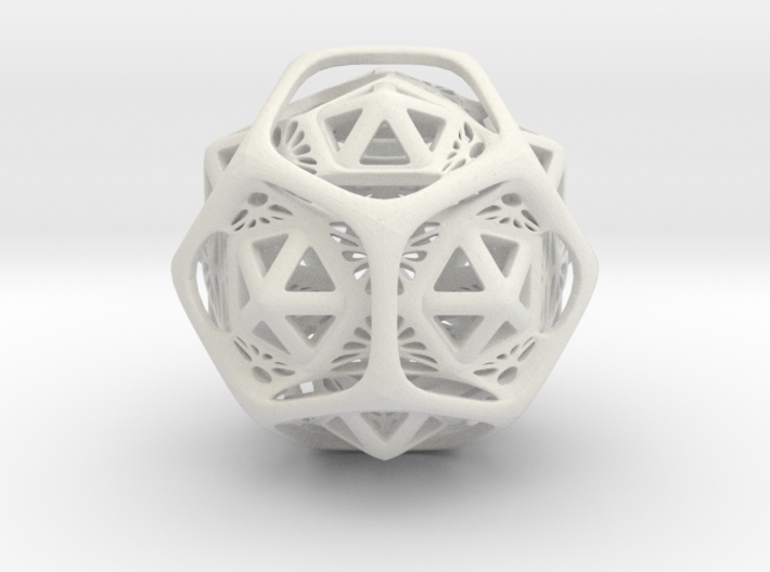 Icosa Dodeca compound  3d printed
