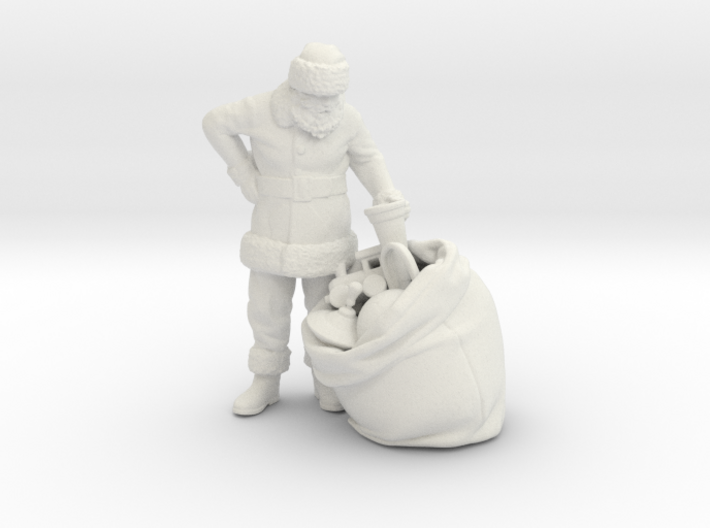 Santa Claus With Toy Bag 3d printed 