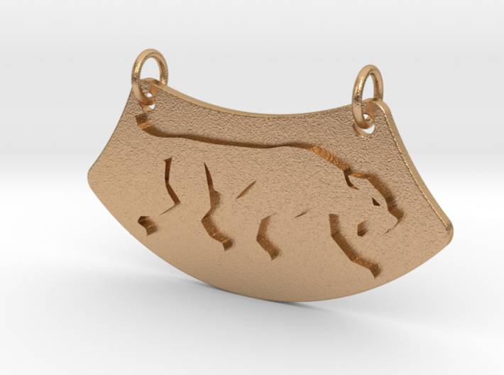 Crouching Tiger Necklace 3d printed