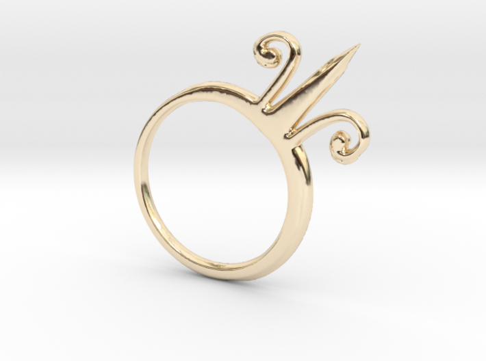 Alchemical Gold 02 (Loop Available) 3d printed
