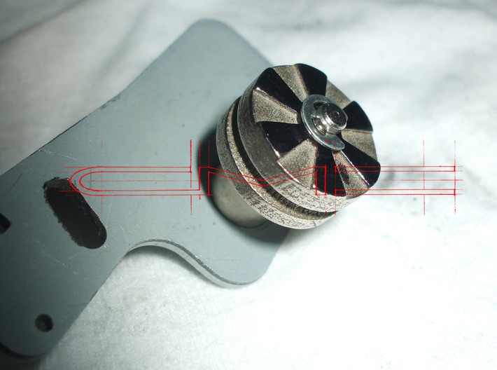 XYZ Da Vinci Idler (1 bearing) 3d printed XYZ Da Vinci Idler (no bearing)