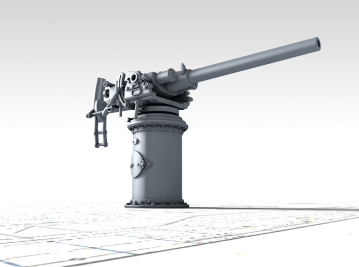 1/72 Hotchkiss 3-pdr 1.85"/40 (47mm) x1 3d printed 3d render showing product detail