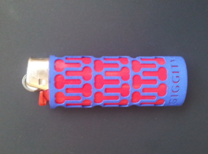 BIC Sleeve Giggity 3d printed Giggity case with red lighter