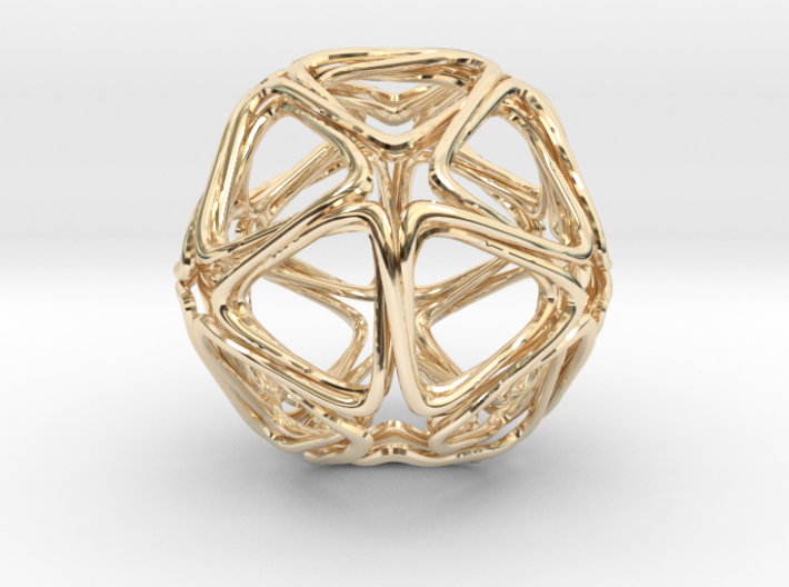 Icosahedron Looped  3d printed