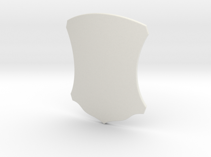 Elegant Shield (Plain) 3d printed