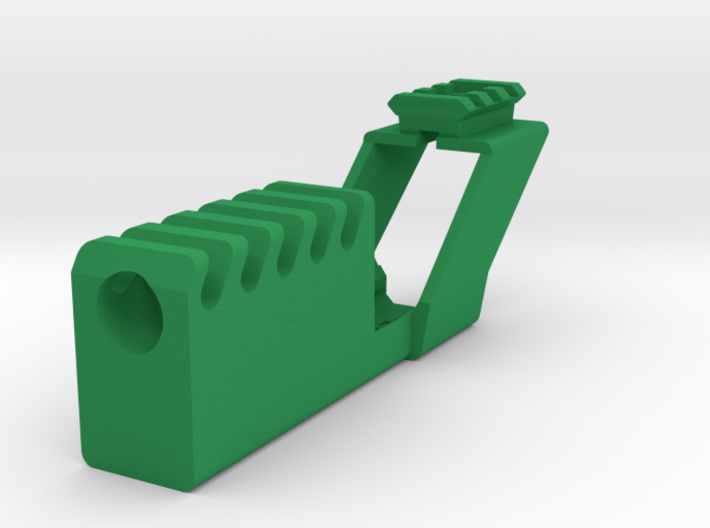 Airsoft Compensator with Top Rail for G17 and G18C 3d printed