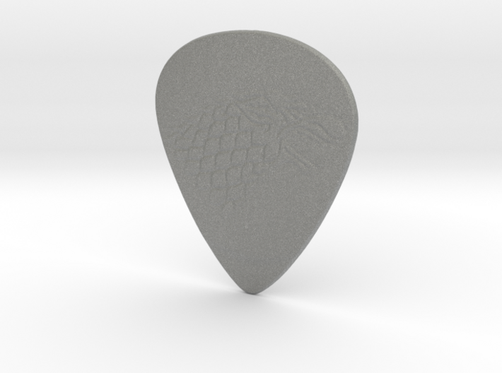 Game of Thrones Stark Guitar Pick Double Sided 3d printed