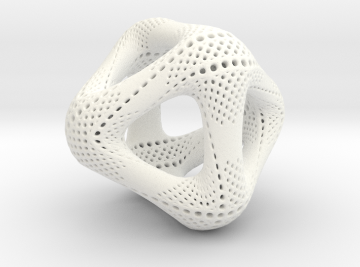Perforated Octahedron 3d printed