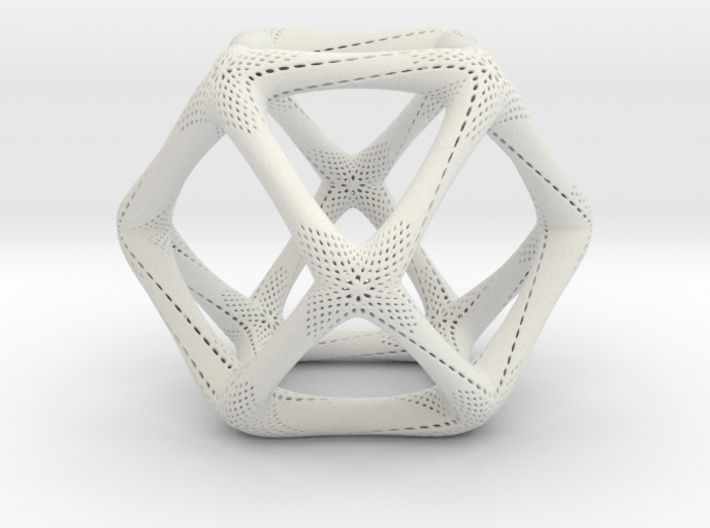 Perforated Cuboctahedron 3d printed