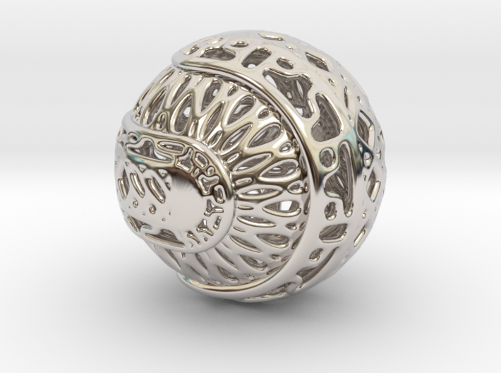 Tree of life sphere perforated 3d printed