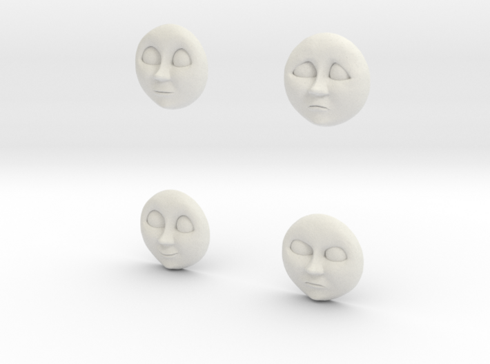 Character No 2 - Faces [H0/00] 3d printed