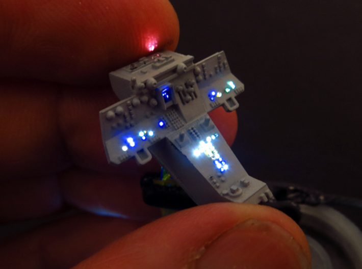YT1300 BANDAY PG COCKPIT CONSOLE 3d printed The console with 0.25 mm fiber optics installed -not included-.