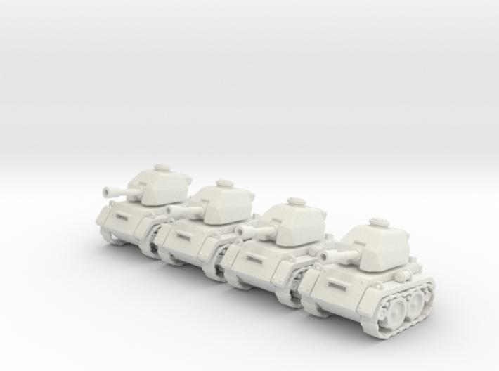 Micro Tank x4 3d printed
