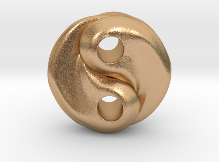 Fire and water yin yang 3d printed