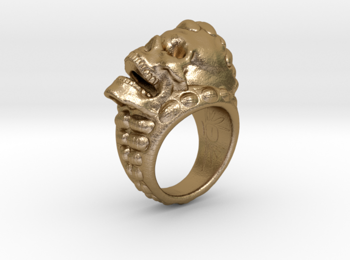 skull-ring-size 11 3d printed