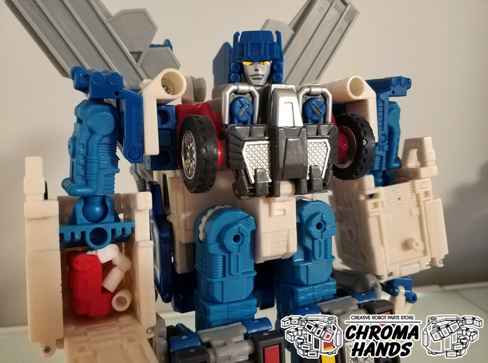 RID Omega Prime articulated hands - PALMS ONLY 3d printed 