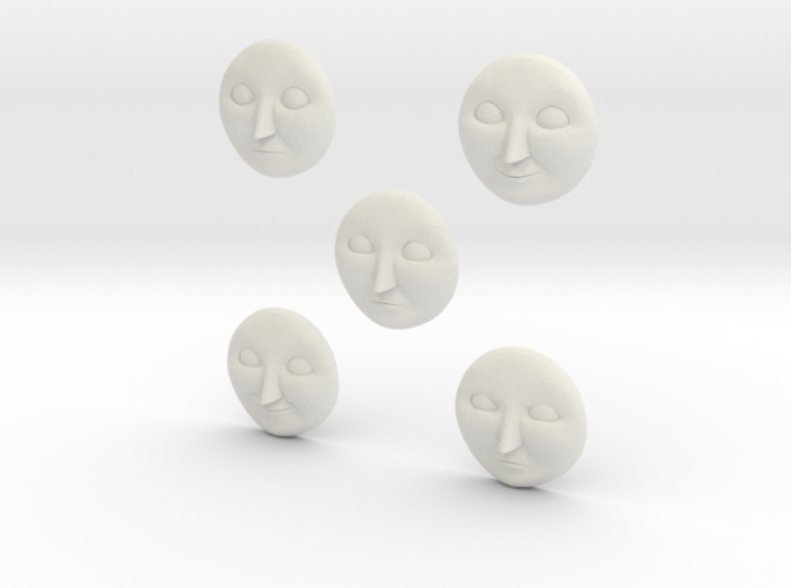 Character No 3 - Faces [H0/00] 3d printed