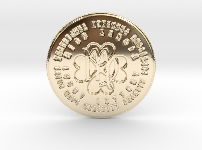Virgo Coin of 7 Virtues 3d printed