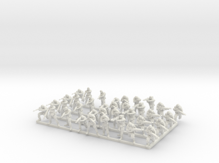 1-87 Russian Infantry 3d printed