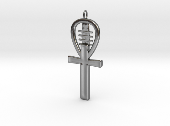 Egyptian Ankh a Replica of an ancient symbol of li 3d printed Polished Silver