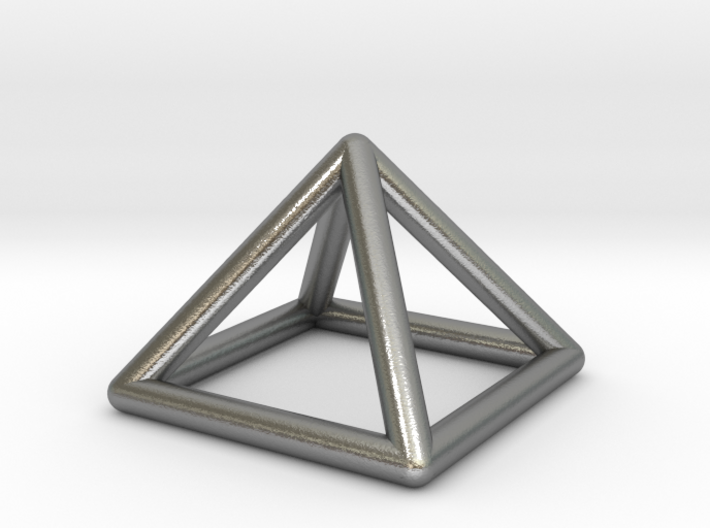 0719 J01 Square Pyramid E (a=1cm) #1 3d printed