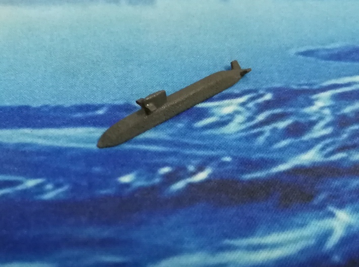 Soryu-class submarine, 1/1800 3d printed Painted Sample