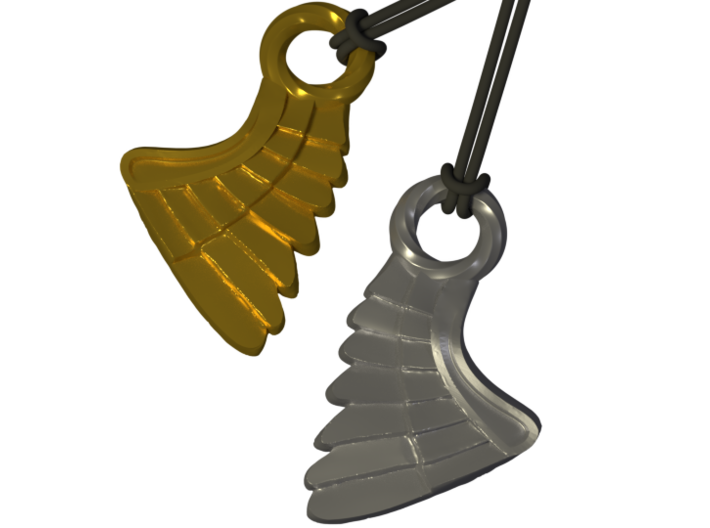 Wing Pendent and Charm 3D print model 3d printed 
