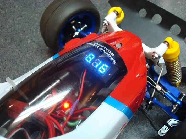 Tamiya Thundershot custom voltmeter mount 3d printed 