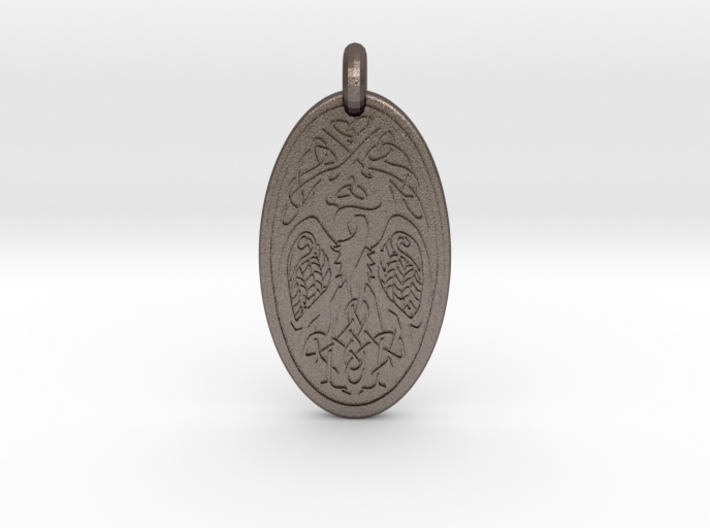 Birds - Oval Pendant 3d printed