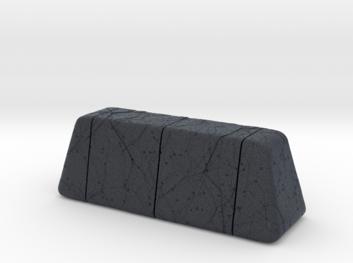 Cracked Concrete Barrier (15mm tall) 3d printed