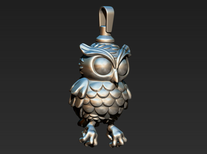 Small Owl pendant 3d printed 
