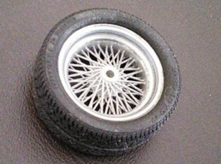 1/24 Wire wheel for street rods & customs  3d printed with tire for scale (tire not included)