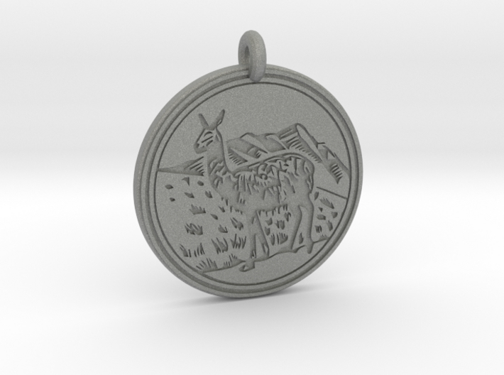 Llama Animal Totem Pendant 3d printed