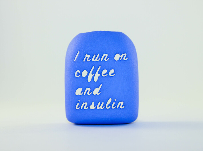 Coffee and Insulin - Omnipod Pod Cover 3d printed
