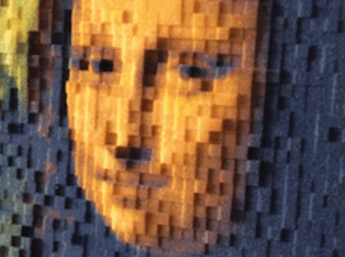 PhotoPixels | Turn photos into 3D pixel sculptures 3d printed 10.000 pixels