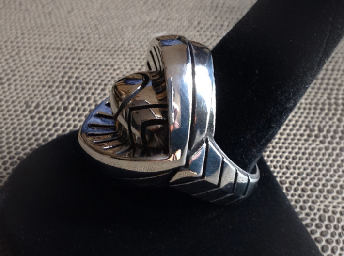 Ring of India - Size 11 1/2 (20.98 mm) 3d printed Polished Silver